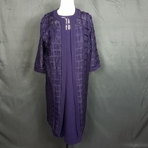 Maya Brooke size 16 dress and jacket set EUC